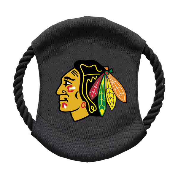 littlearth Chicago Blackhawks Team Flying Disc Pet Toy