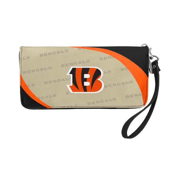 littlearth Cincinnati Bengals Curve Zip Organizer Wallet