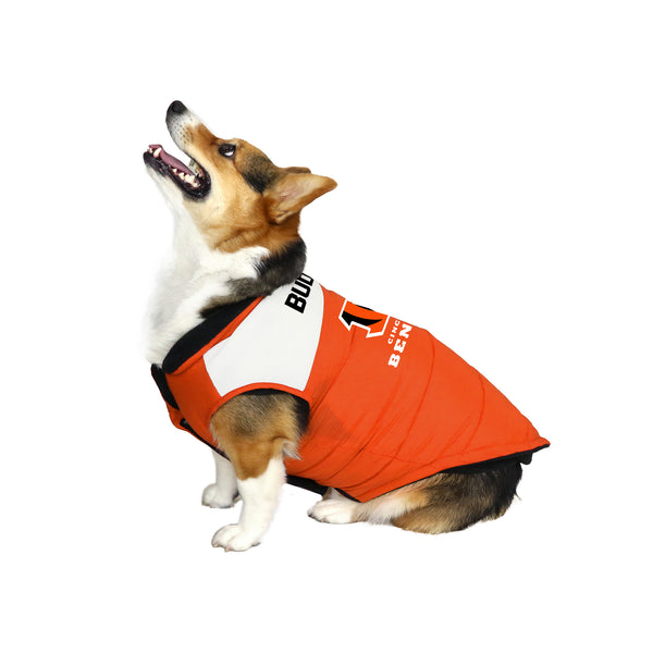 Littlearth Cincinnati Bengals Custom Pet Parka Puff Vest