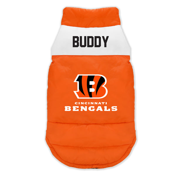 littlearth Cincinnati Bengals Custom Pet Parka Puff Vest