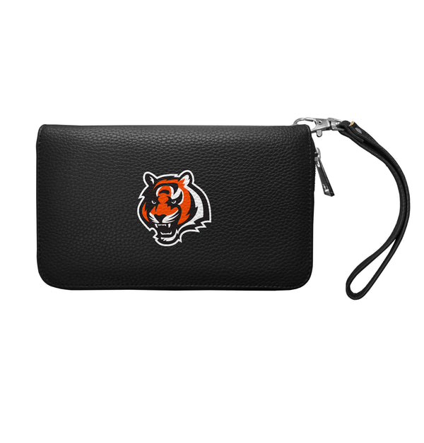 littlearth Cincinnati Bengals Zip Organizer Wallet Pebble