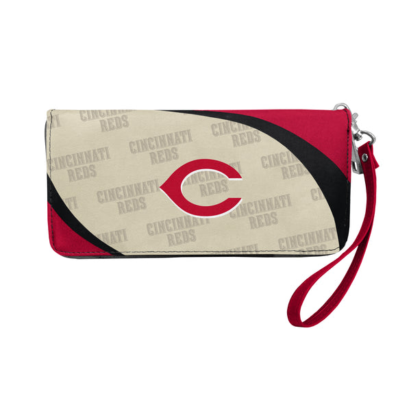 littlearth Cincinnati Reds Curve Zip Organizer Wallet