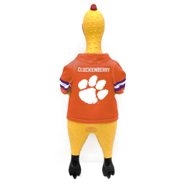 Littlearth Clemson University Rubber Chicken Pet Toy