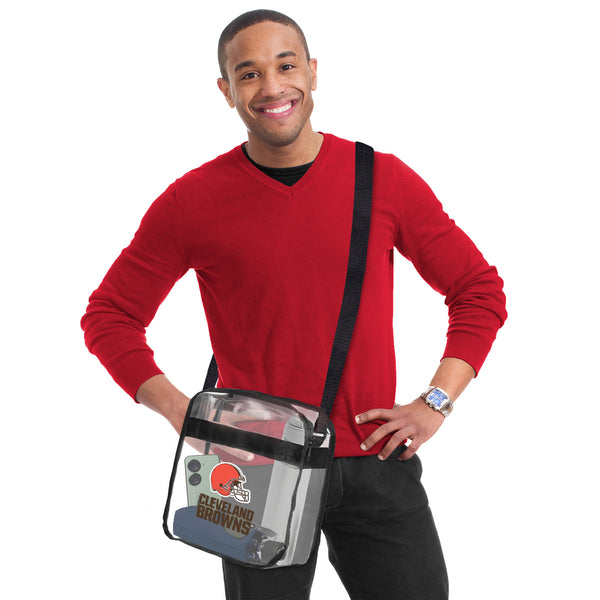Littlearth Cleveland Browns Clear Carryall Crossbody