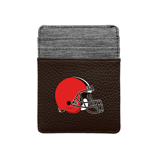 littlearth Cleveland Browns Pebble Front Pocket Wallet