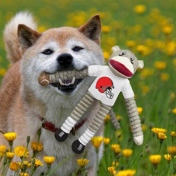 Littlearth Cleveland Browns Team Sock Monkey Pet Toy