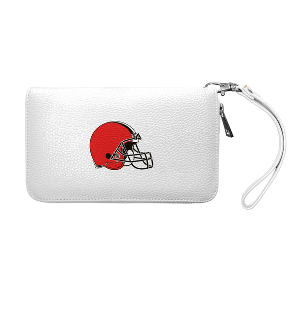 Littlearth Cleveland Browns Zip Organizer Wallet Pebble