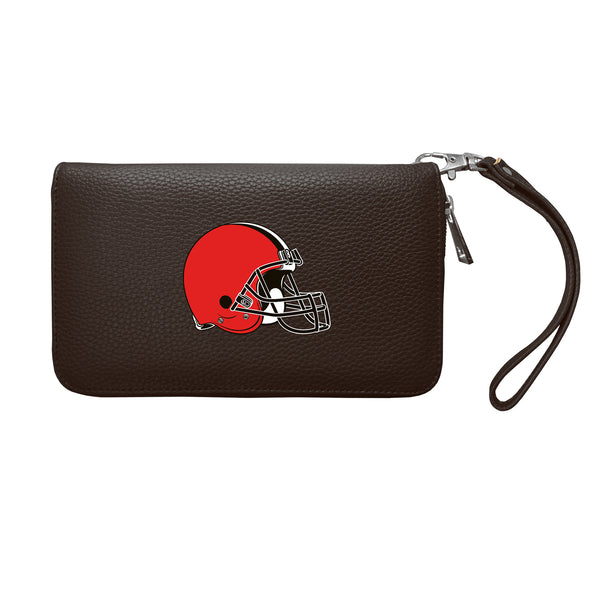 littlearth Cleveland Browns Zip Organizer Wallet Pebble