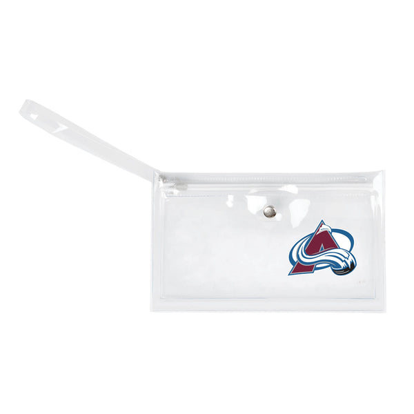 littlearth Colorado Avalanche Clear Ticket Wristlet