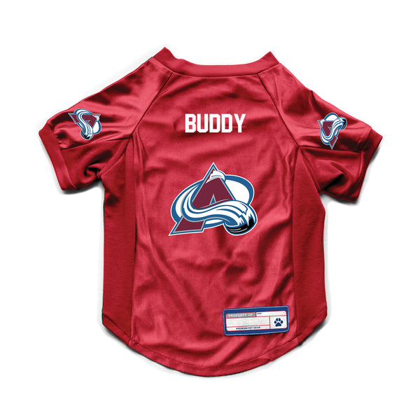 littlearth Colorado Avalanche Custom Pet Stretch Jersey
