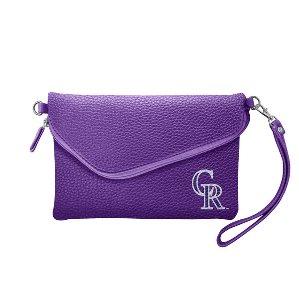 littlearth Colorado Rockies Fold Over Crossbody Pebble