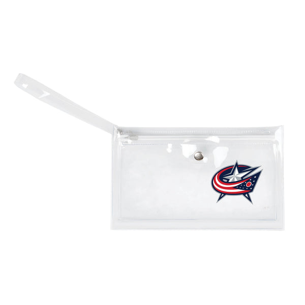 littlearth Columbus Blue Jackets Clear Ticket Wristlet