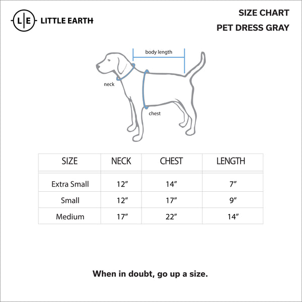 Littlearth Columbus Blue Jackets Pet Dress Grey Type