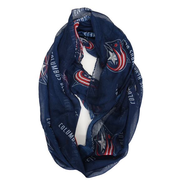 littlearth Columbus Blue Jackets Sheer Infinity Scarf