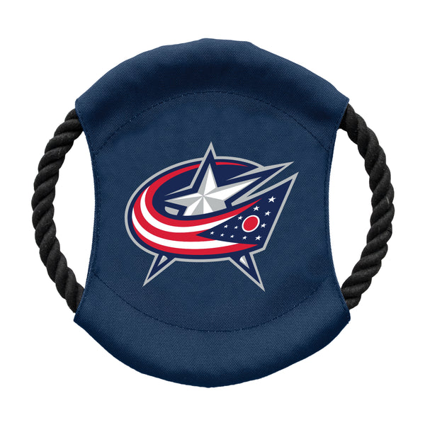 littlearth Columbus Blue Jackets Team Flying Disc Pet Toy