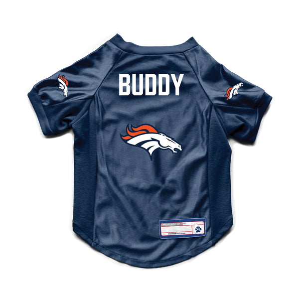 littlearth Denver Broncos Custom Pet Stretch Jersey