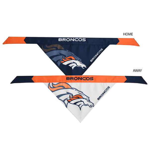 Littlearth Denver Broncos Home And Away Pet Bandana Set