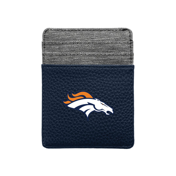 littlearth Denver Broncos Pebble Front Pocket Wallet