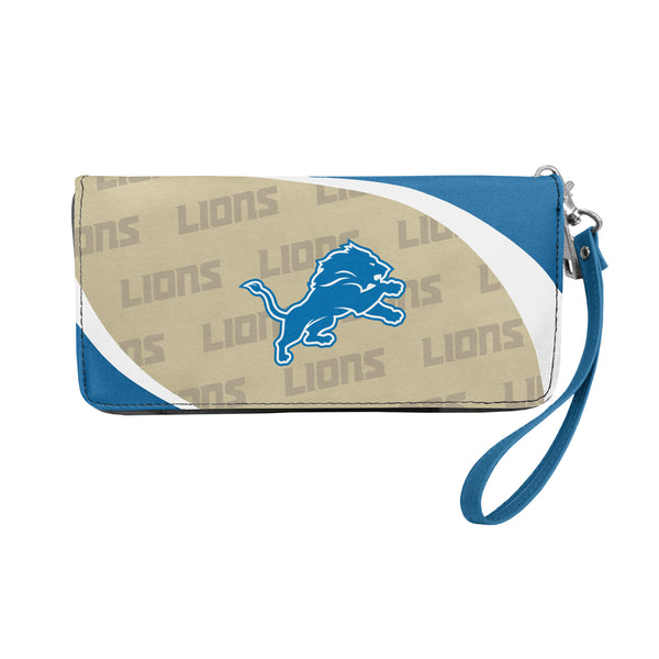 littlearth Detroit Lions Curve Zip Organizer Wallet