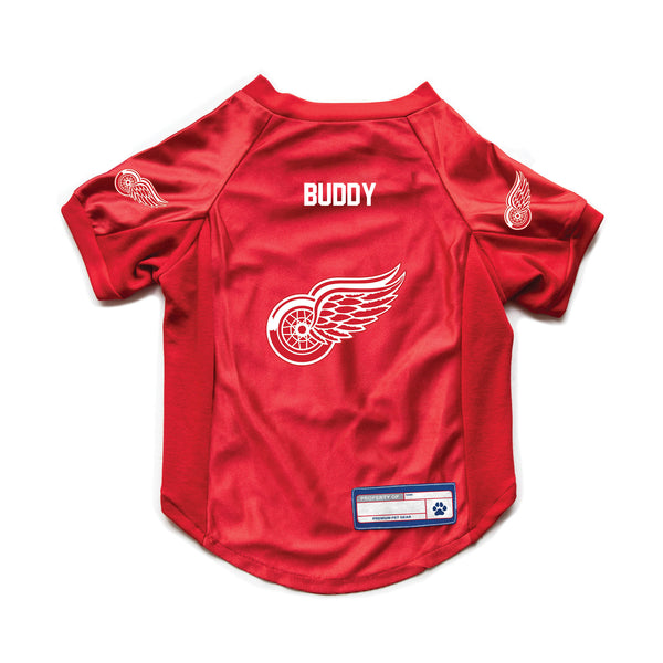 littlearth Detroit Red Wings Custom Pet Stretch Jersey