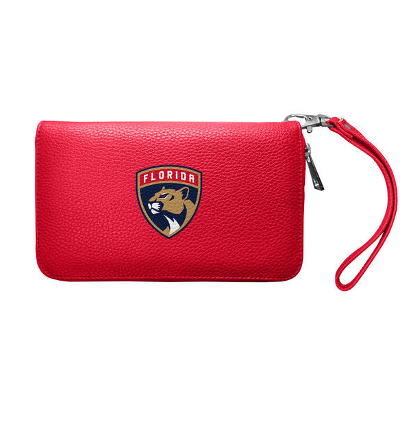 littlearth Florida Panthers Zip Organizer Wallet Pebble