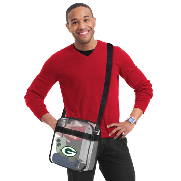 Littlearth Green Bay Packers Clear Carryall Crossbody