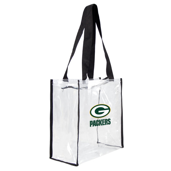 littlearth Green Bay Packers Clear Square Stadium Tote