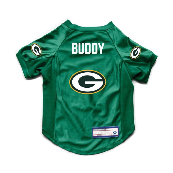 littlearth Green Bay Packers Custom Pet Stretch Jersey