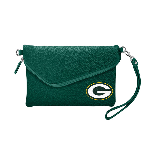 littlearth Green Bay Packers Fold Over Crossbody Pebble