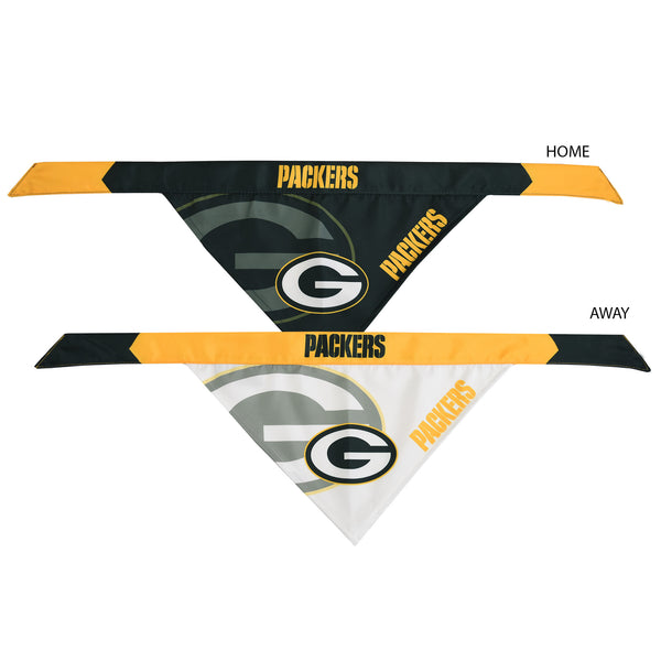 Littlearth Green Bay Packers Home And Away Pet Bandana Set