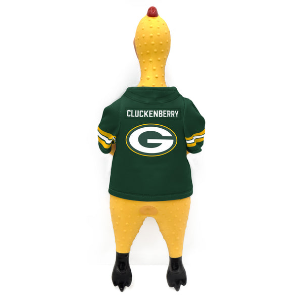 Littlearth Green Bay Packers Rubber Chicken Pet Toy