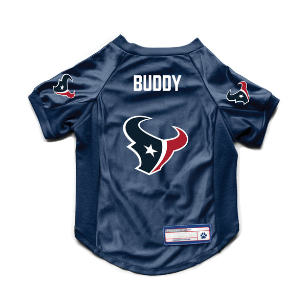 littlearth Houston Texans Custom Pet Stretch Jersey