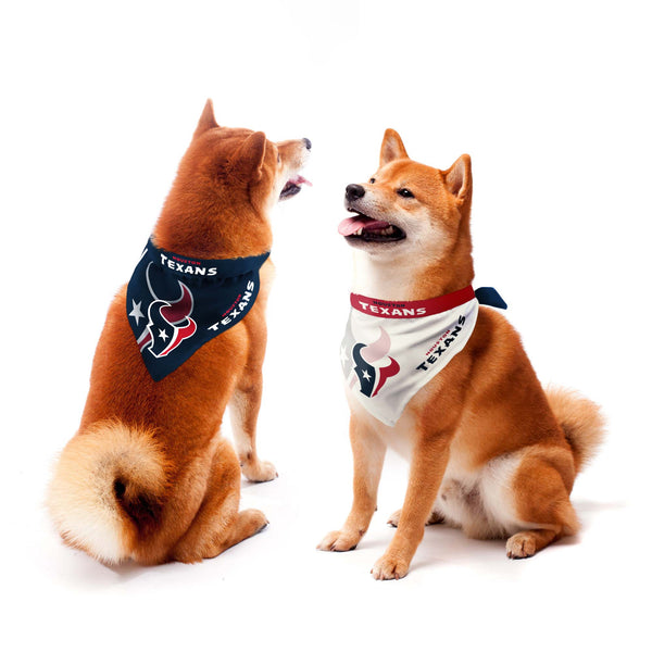 littlearth Houston Texans Home and Away Pet Bandana Set