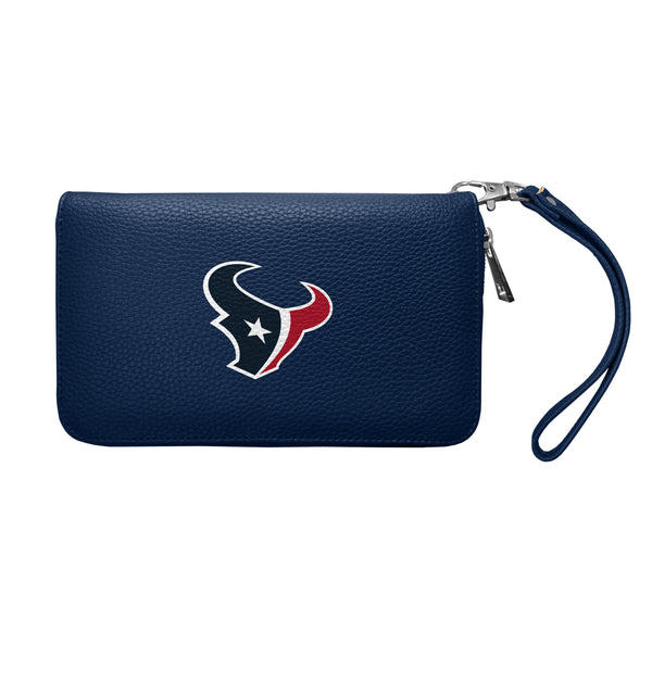 littlearth Houston Texans Zip Organizer Wallet Pebble
