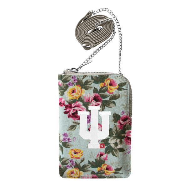 littlearth Indiana University Canvas Floral Smart Purse