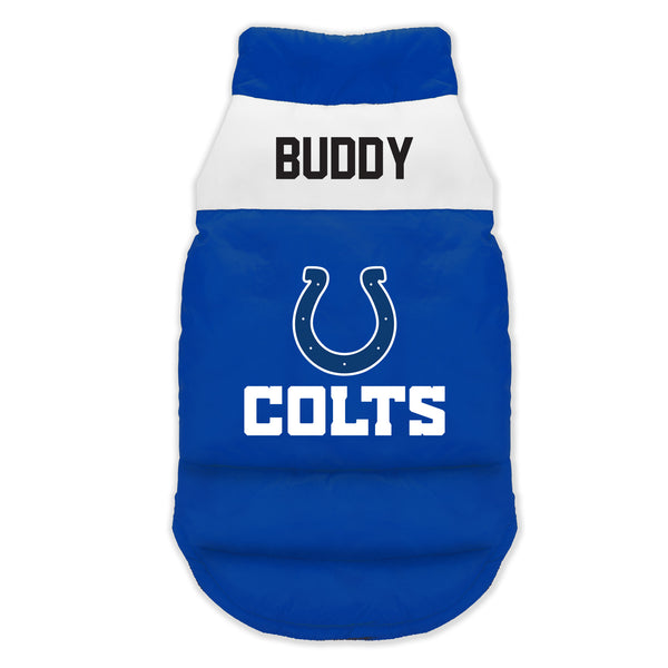 littlearth Indianapolis Colts Custom Pet Parka Puff Vest