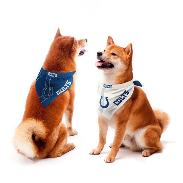 littlearth Indianapolis Colts Home and Away Pet Bandana Set