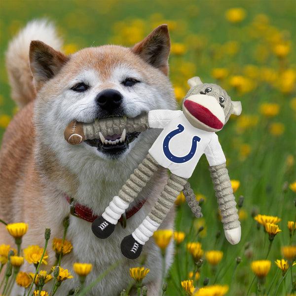 Littlearth Indianapolis Colts Team Sock Monkey Pet Toy