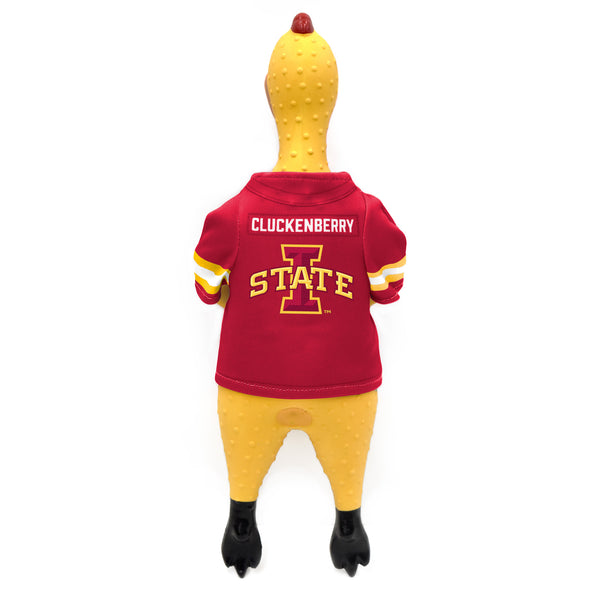 Littlearth Iowa State University Rubber Chicken Pet Toy