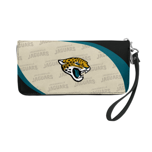 littlearth Jacksonville Jaguars Curve Zip Organizer Wallet