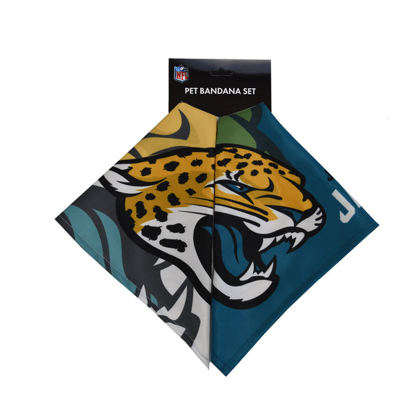 Littlearth Jacksonville Jaguars Home And Away Pet Bandana Set