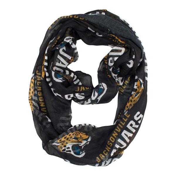 littlearth Jacksonville Jaguars Sheer Infinity Scarf