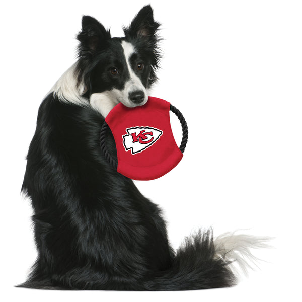 Littlearth Kansas City Chiefs Team Flying Disc Pet Toy