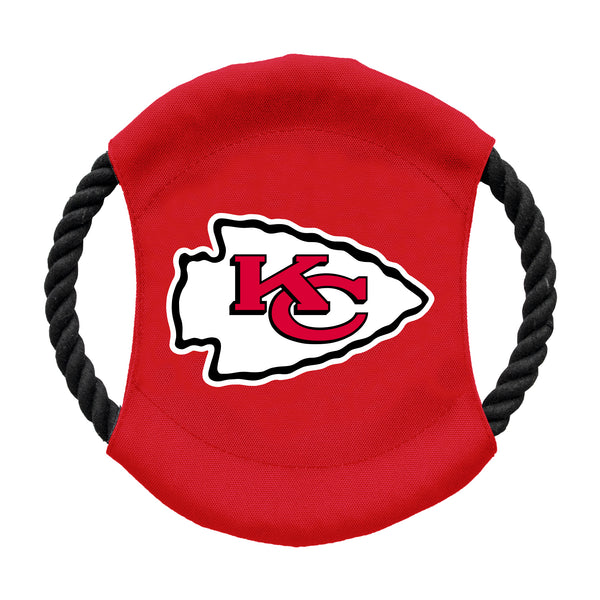littlearth Kansas City Chiefs Team Flying Disc Pet Toy