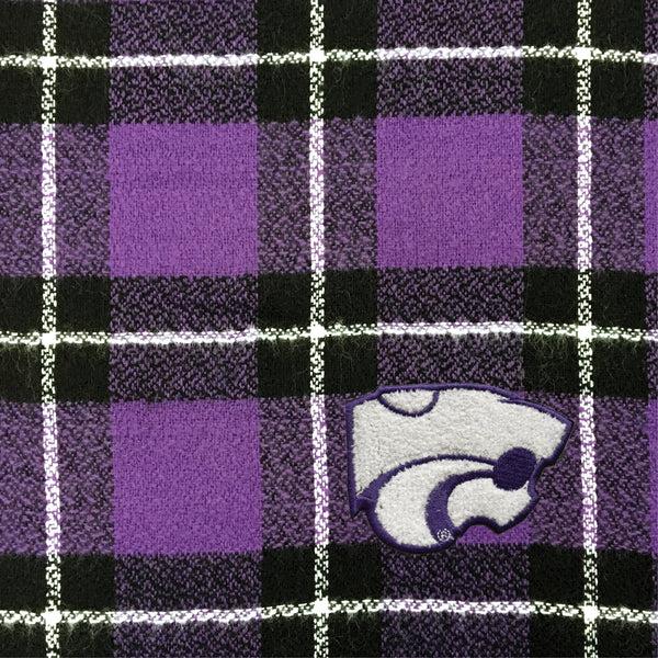 Littlearth Kansas State University Plaid Blanket Scarf