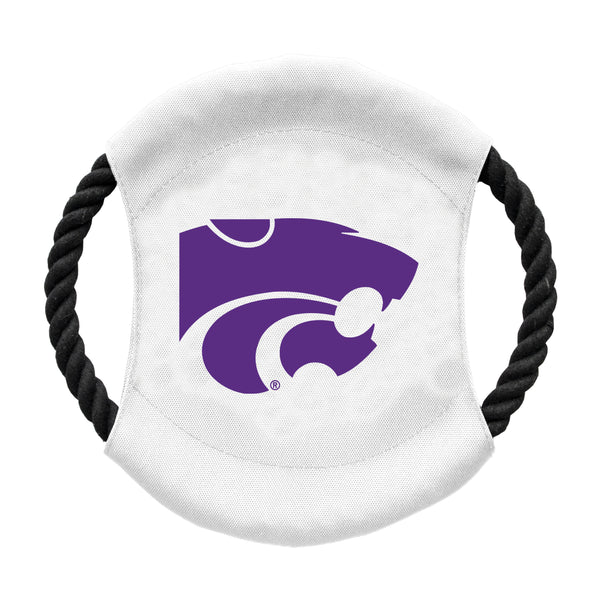 littlearth Kansas State University Team Flying Disc Pet Toy