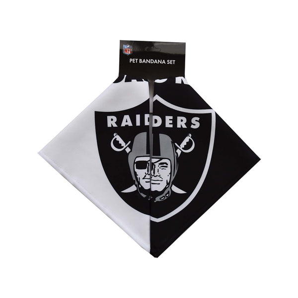Littlearth Las Vegas Raiders Home And Away Pet Bandana Set