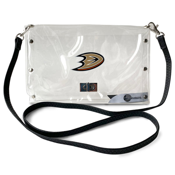 littlearth Anaheim Ducks Clear Envelope Purse