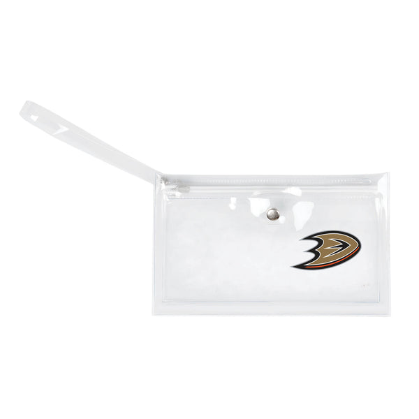 littlearth Anaheim Ducks Clear Ticket Wristlet