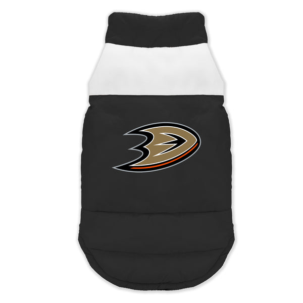littlearth Anaheim Ducks Pet Parka Puff Vest